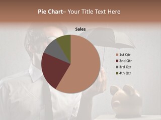 Businessman Box Earn PowerPoint Template