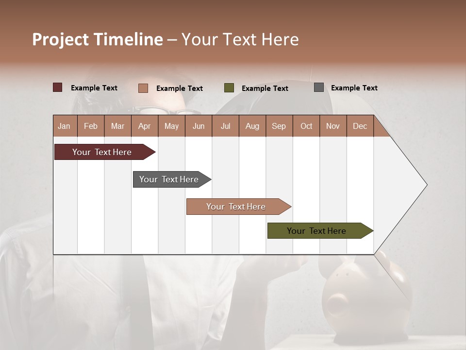 Businessman Box Earn PowerPoint Template