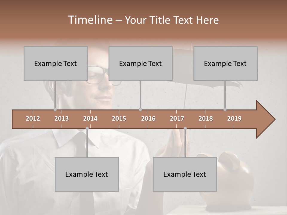 Businessman Box Earn PowerPoint Template