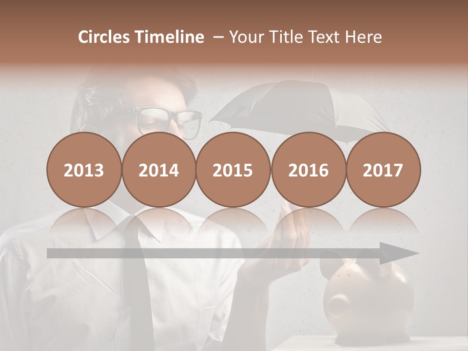 Businessman Box Earn PowerPoint Template