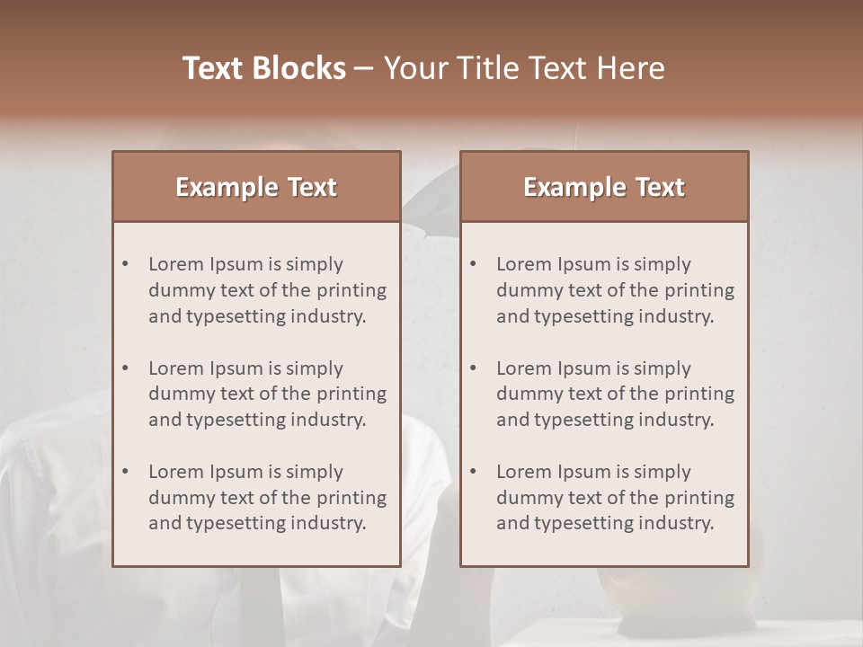 Businessman Box Earn PowerPoint Template