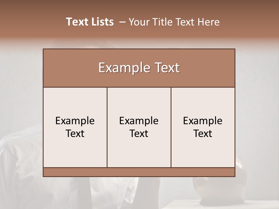 Businessman Box Earn PowerPoint Template