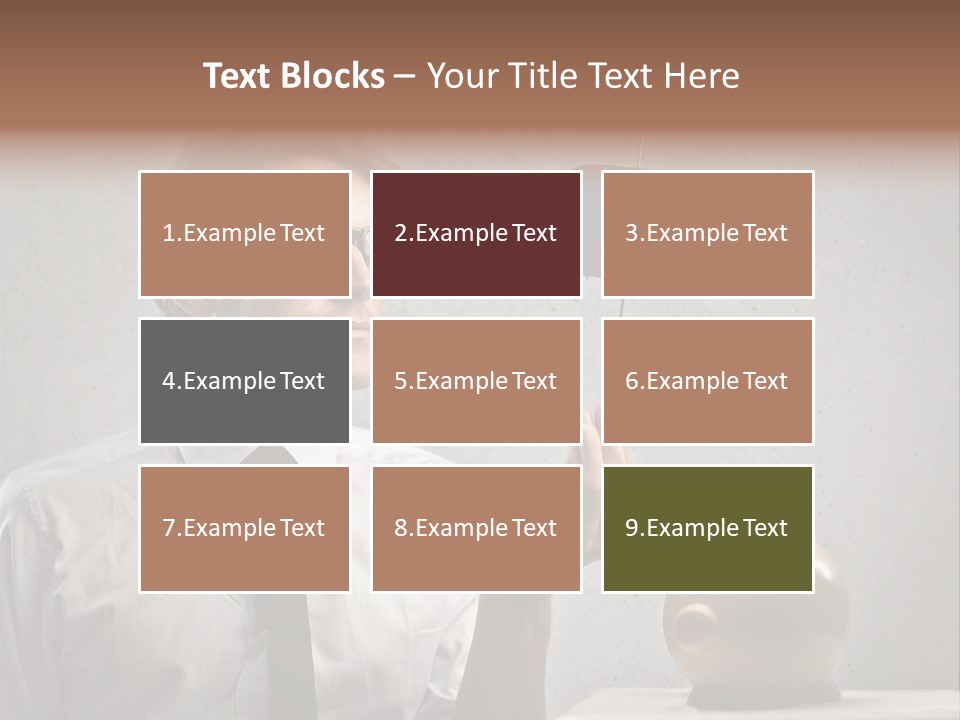 Businessman Box Earn PowerPoint Template