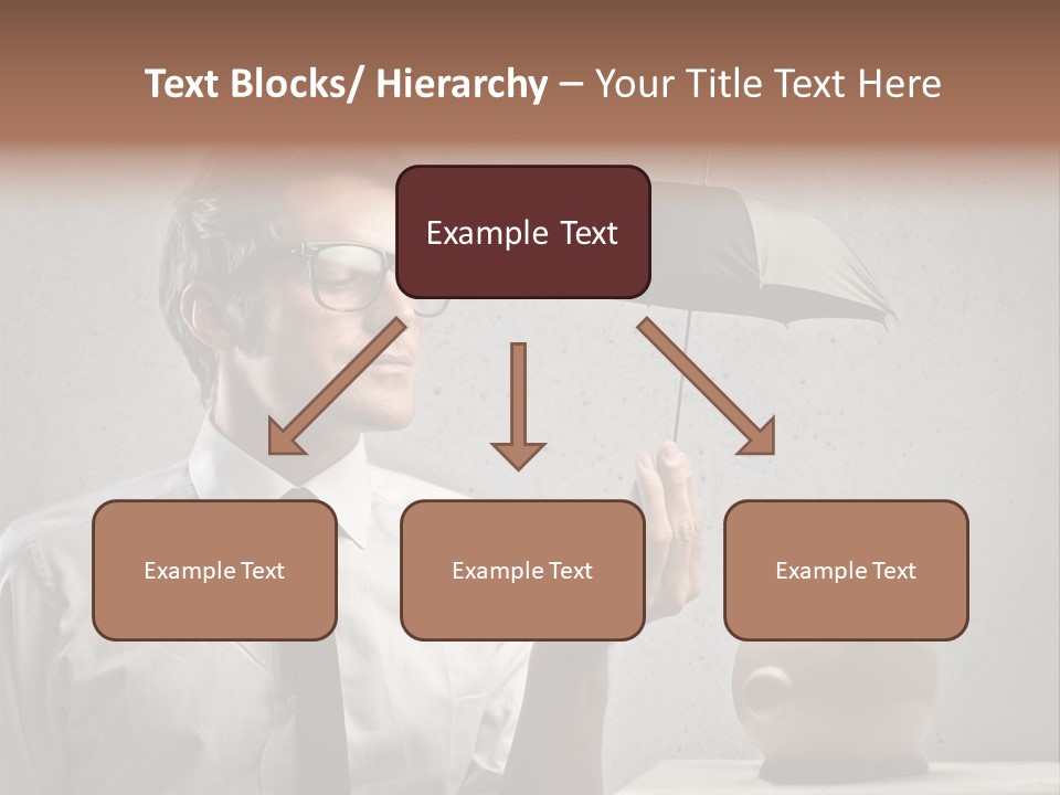 Businessman Box Earn PowerPoint Template