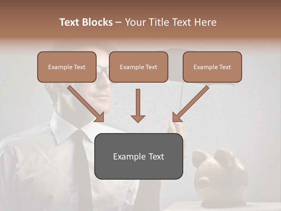 Businessman Box Earn PowerPoint Template