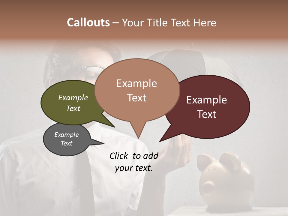 Businessman Box Earn PowerPoint Template