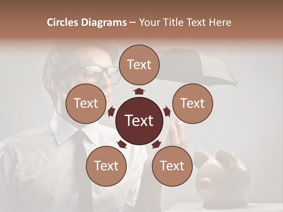 Businessman Box Earn PowerPoint Template