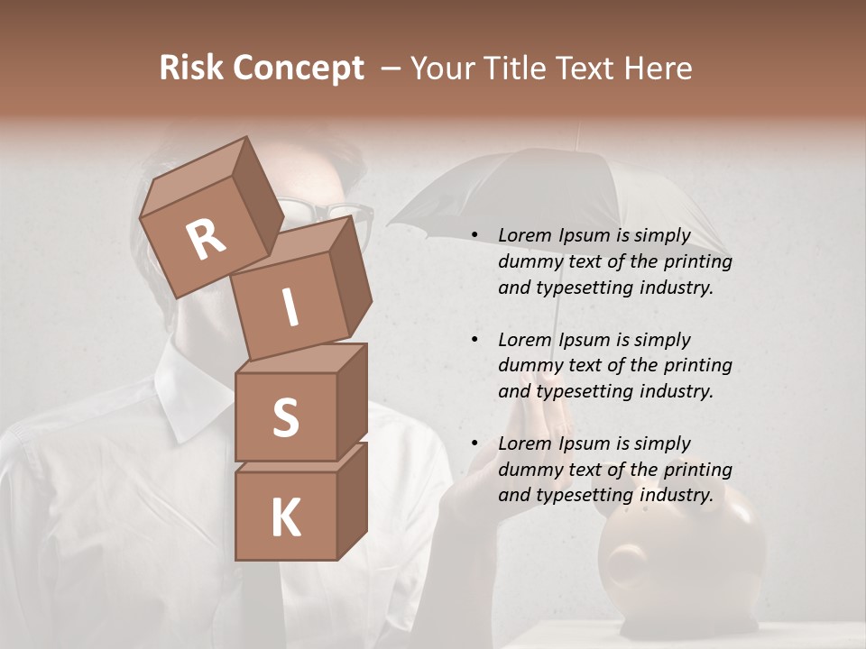 Businessman Box Earn PowerPoint Template