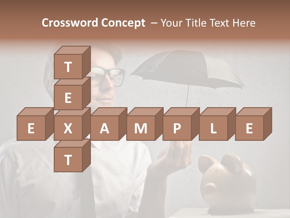 Businessman Box Earn PowerPoint Template