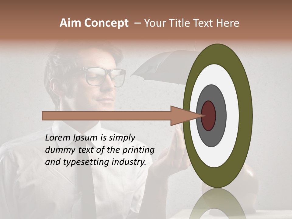 Businessman Box Earn PowerPoint Template