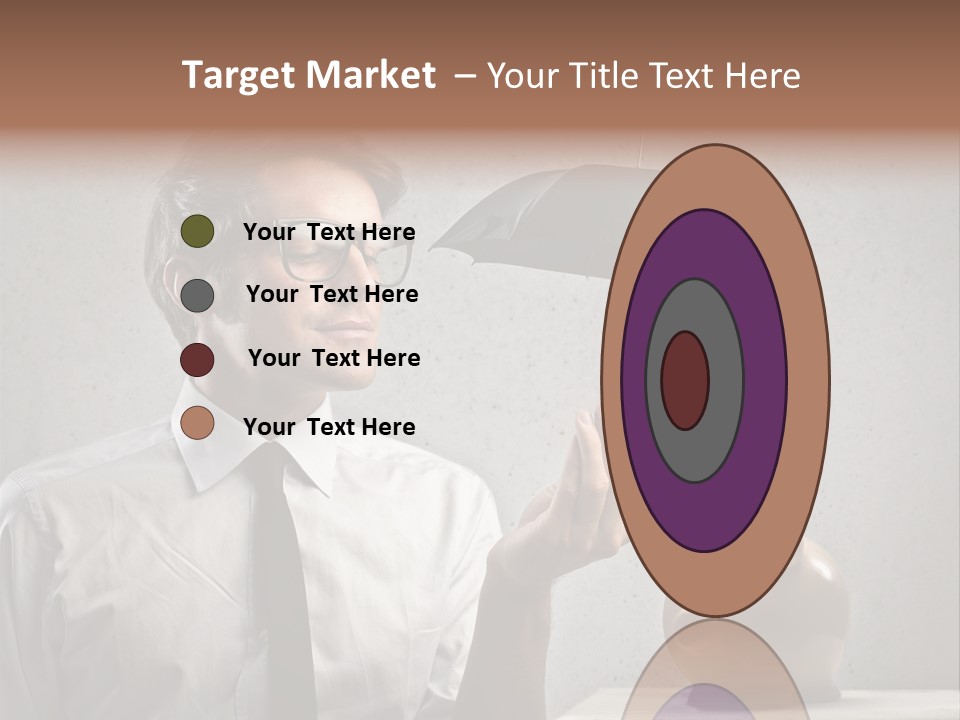 Businessman Box Earn PowerPoint Template