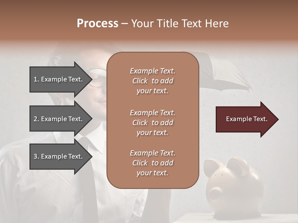 Businessman Box Earn PowerPoint Template