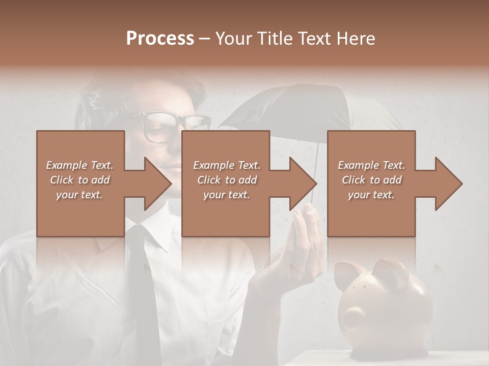 Businessman Box Earn PowerPoint Template