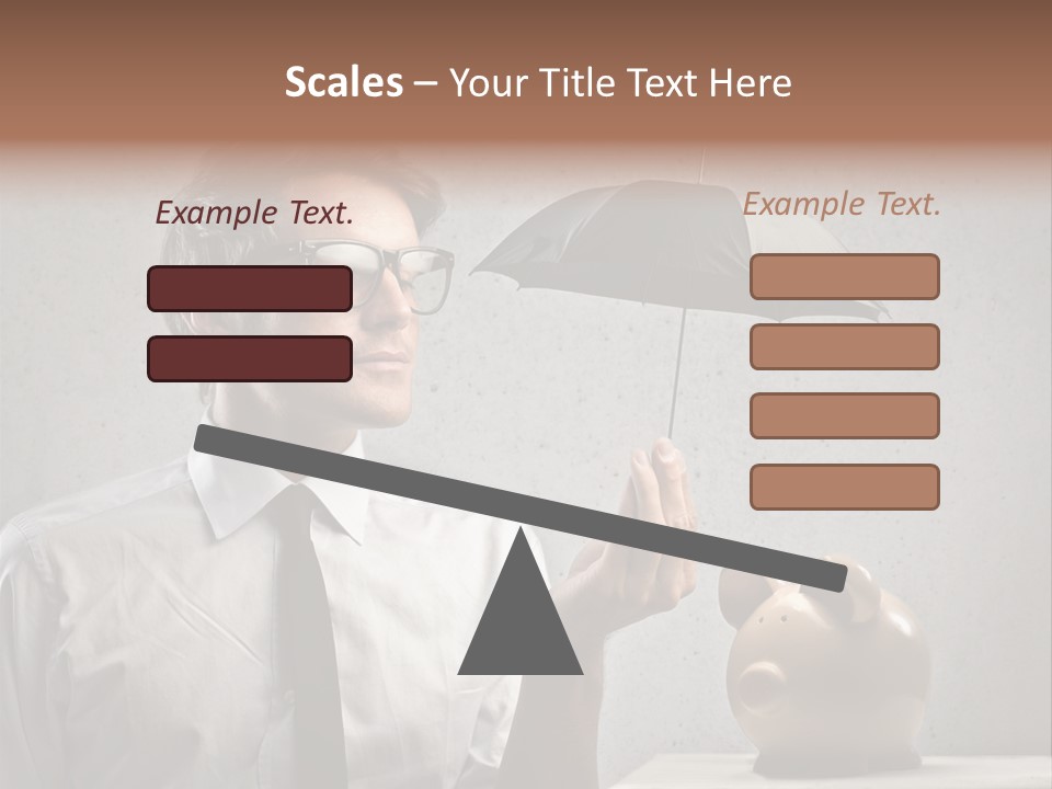 Businessman Box Earn PowerPoint Template