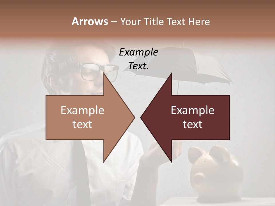 Businessman Box Earn PowerPoint Template