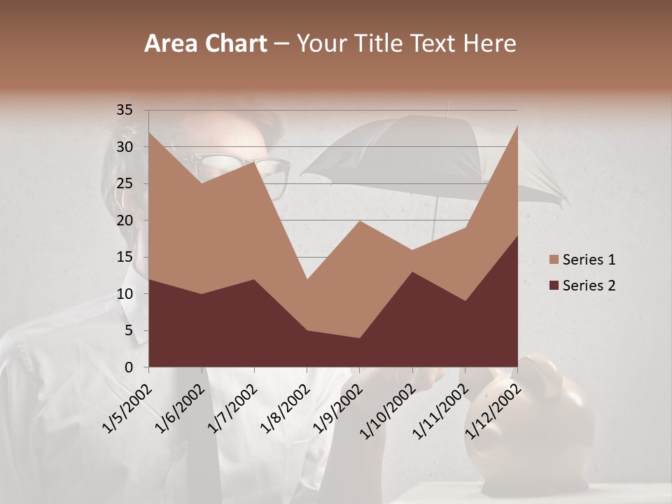 Businessman Box Earn PowerPoint Template