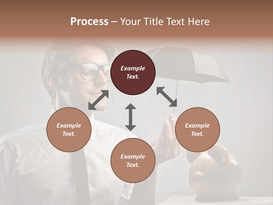 Businessman Box Earn PowerPoint Template