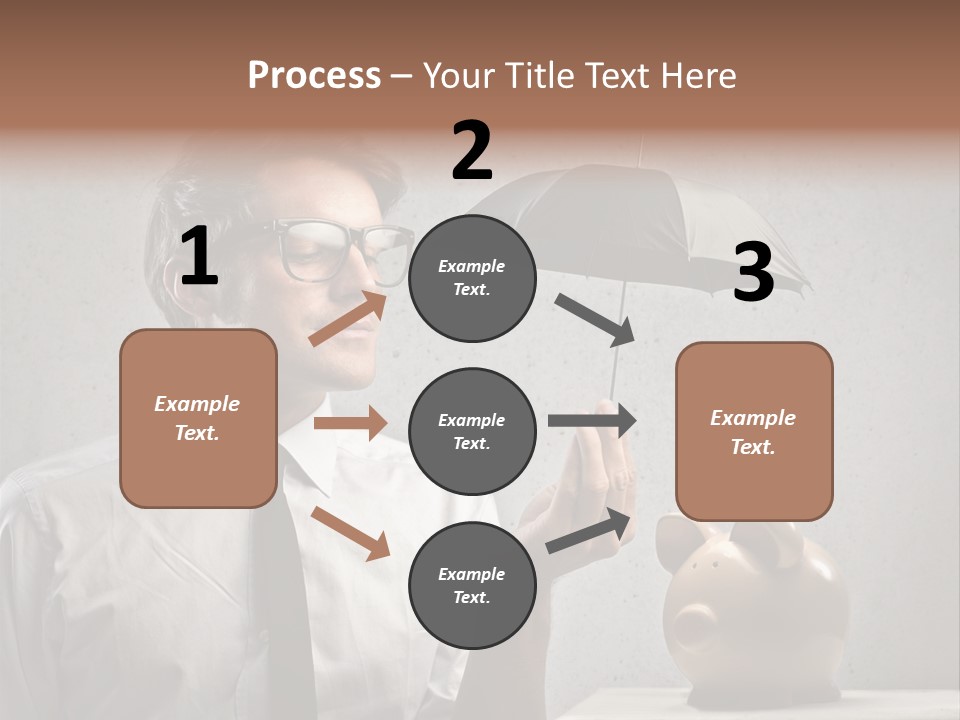 Businessman Box Earn PowerPoint Template
