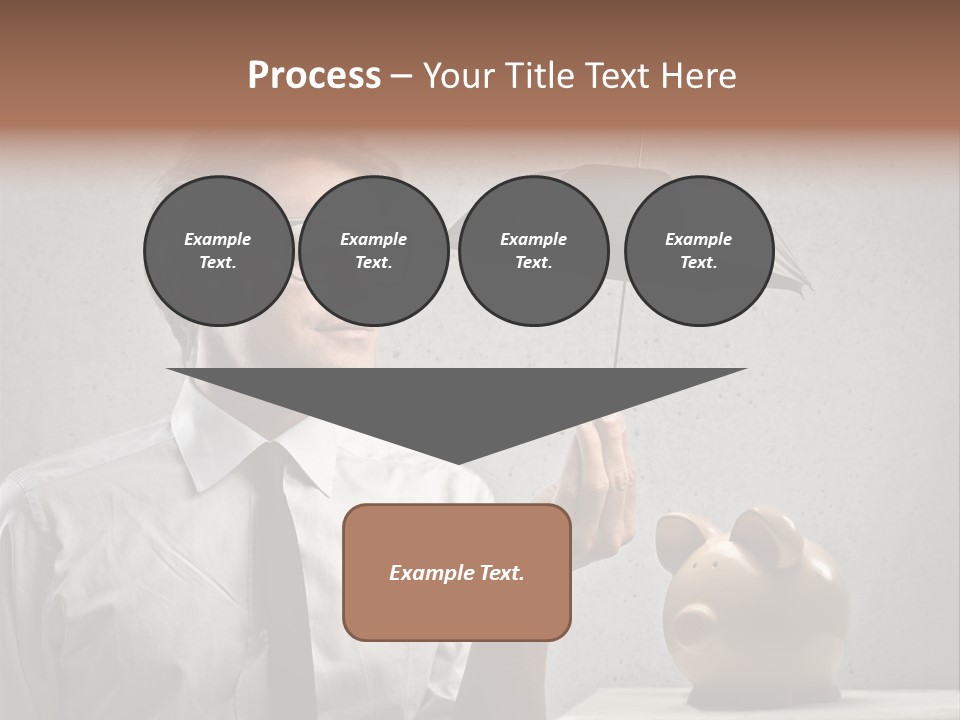 Businessman Box Earn PowerPoint Template