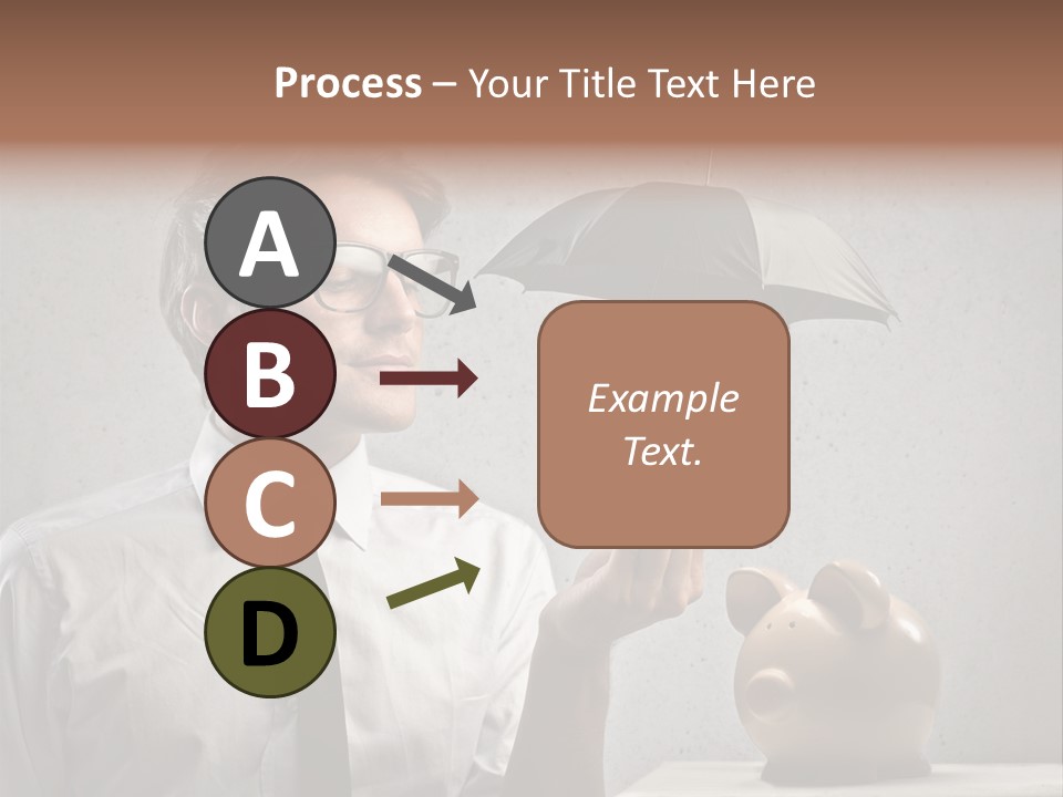 Businessman Box Earn PowerPoint Template