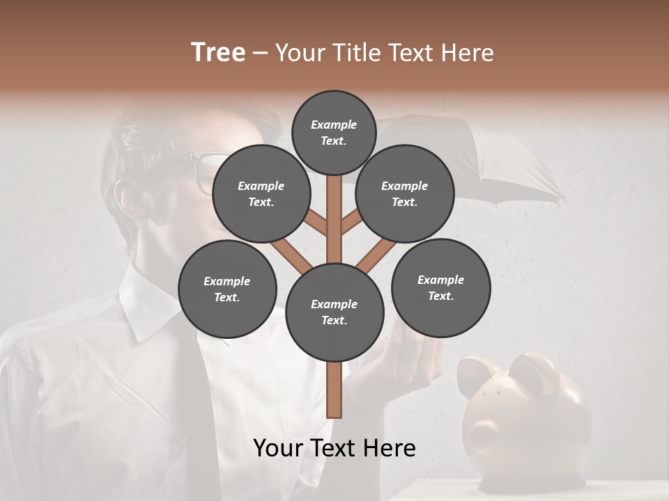 Businessman Box Earn PowerPoint Template