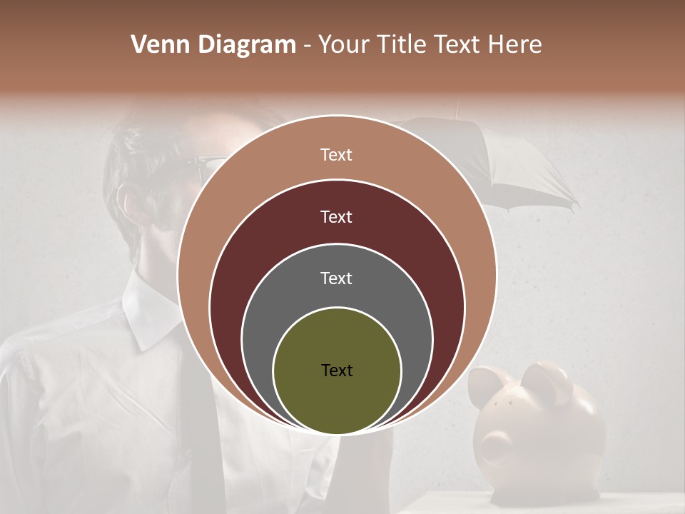 Businessman Box Earn PowerPoint Template