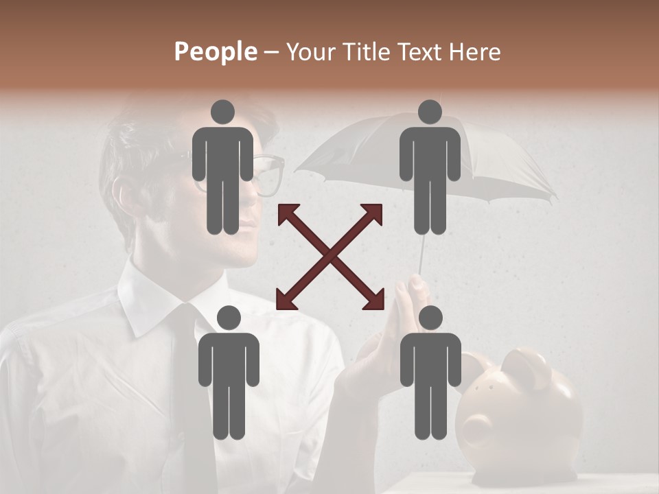 Businessman Box Earn PowerPoint Template