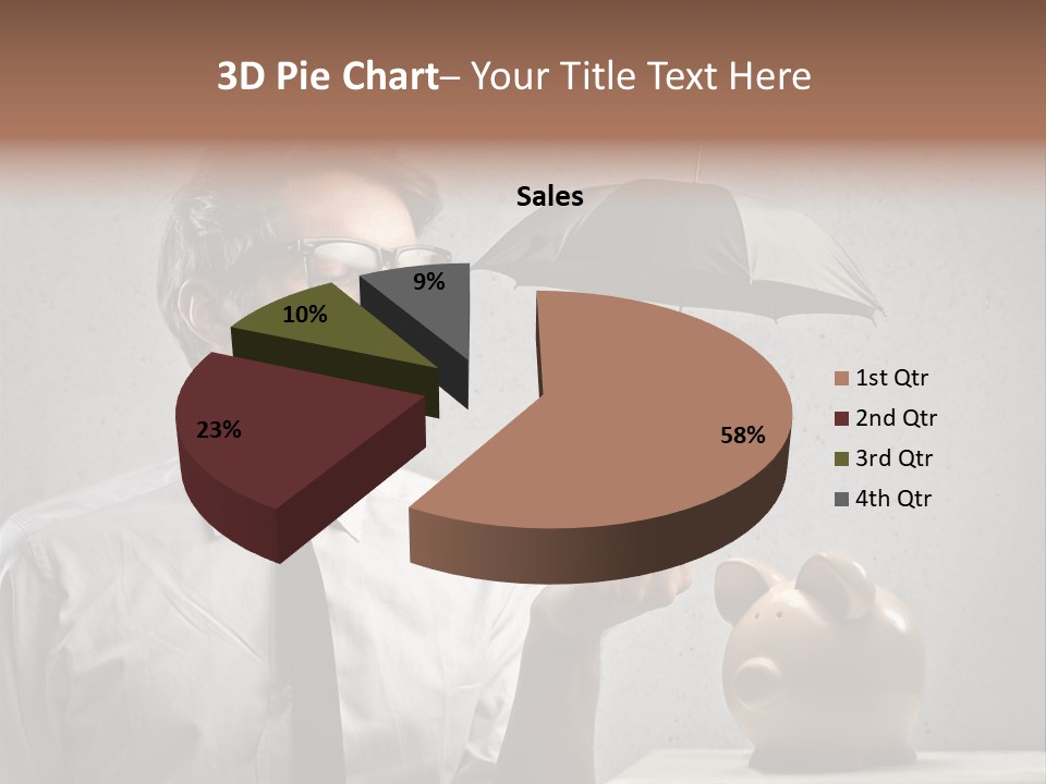 Businessman Box Earn PowerPoint Template