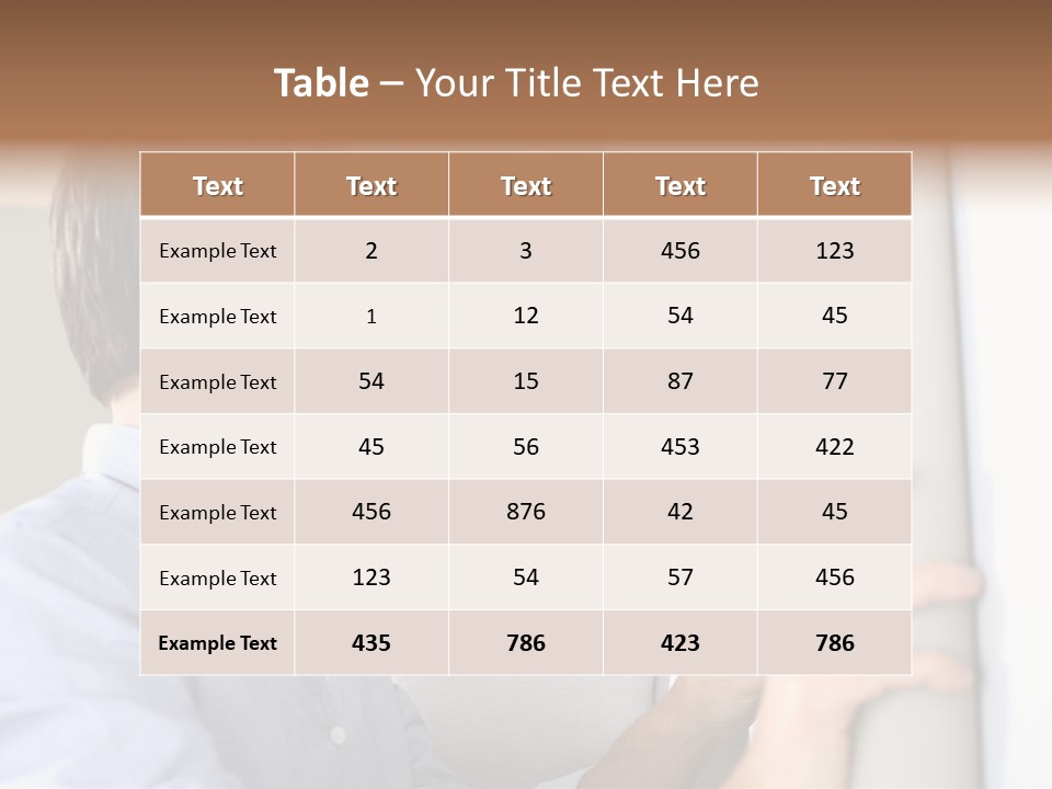 Chart Choose Wallpaper PowerPoint Template
