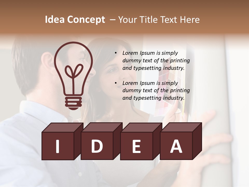 Chart Choose Wallpaper PowerPoint Template