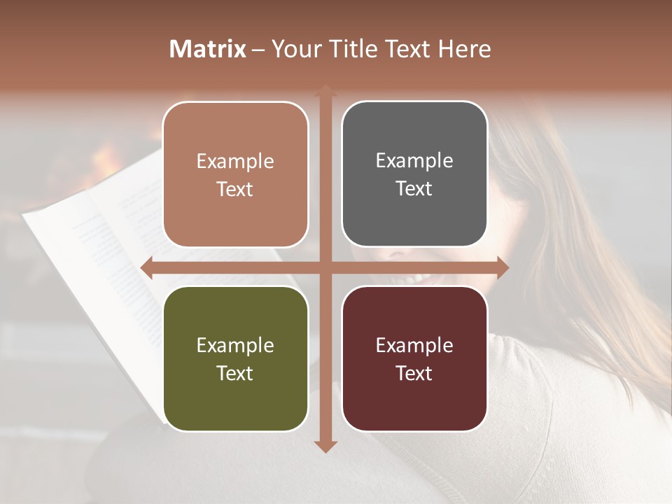 Brunette Cheerful Quiet PowerPoint Template