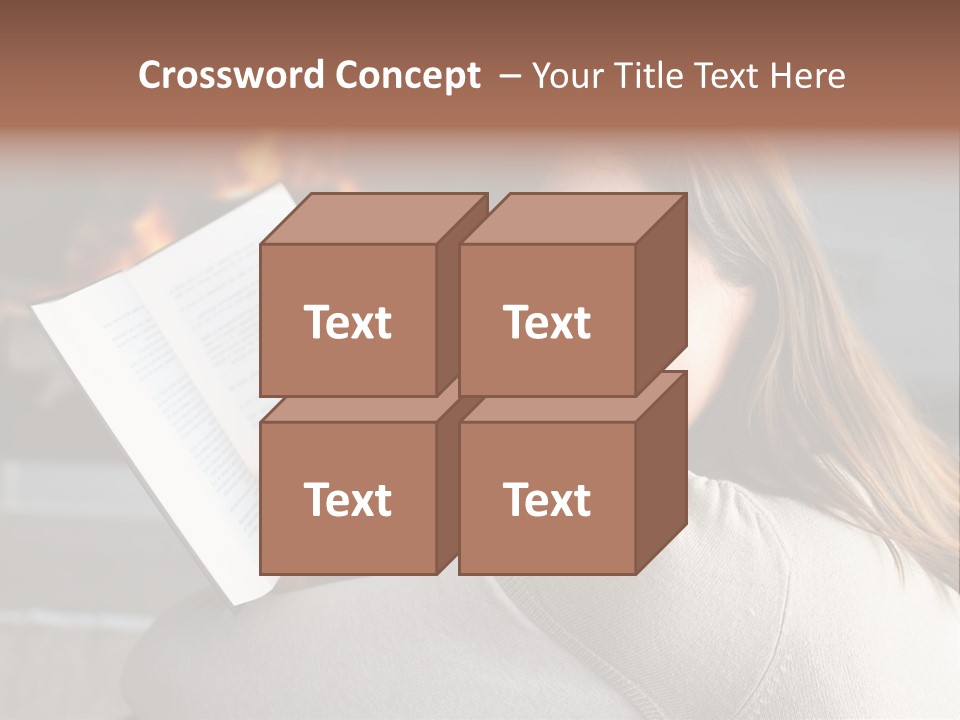 Brunette Cheerful Quiet PowerPoint Template