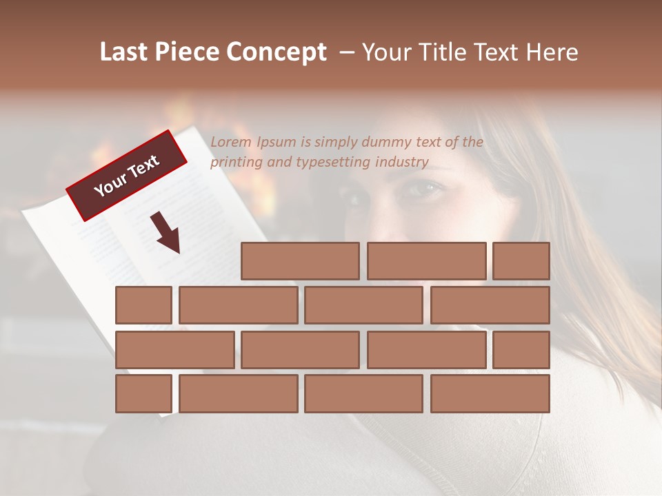 Brunette Cheerful Quiet PowerPoint Template