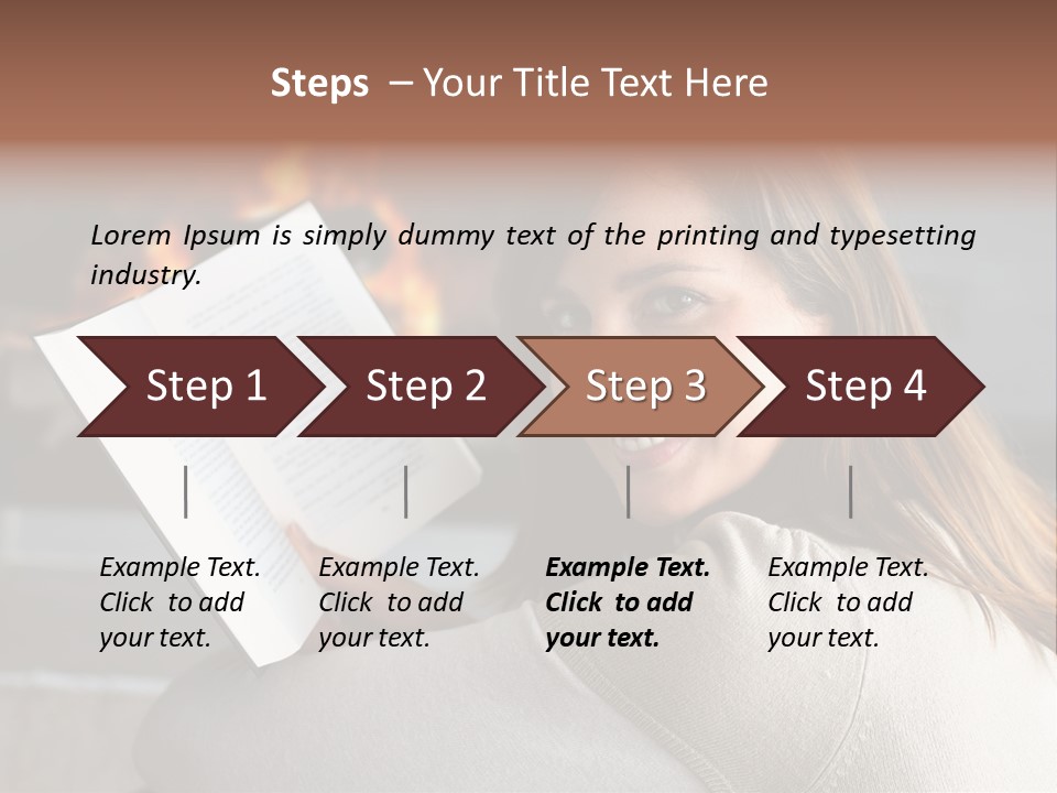 Brunette Cheerful Quiet PowerPoint Template