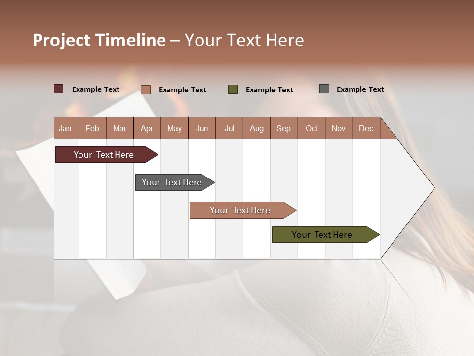 Brunette Cheerful Quiet PowerPoint Template