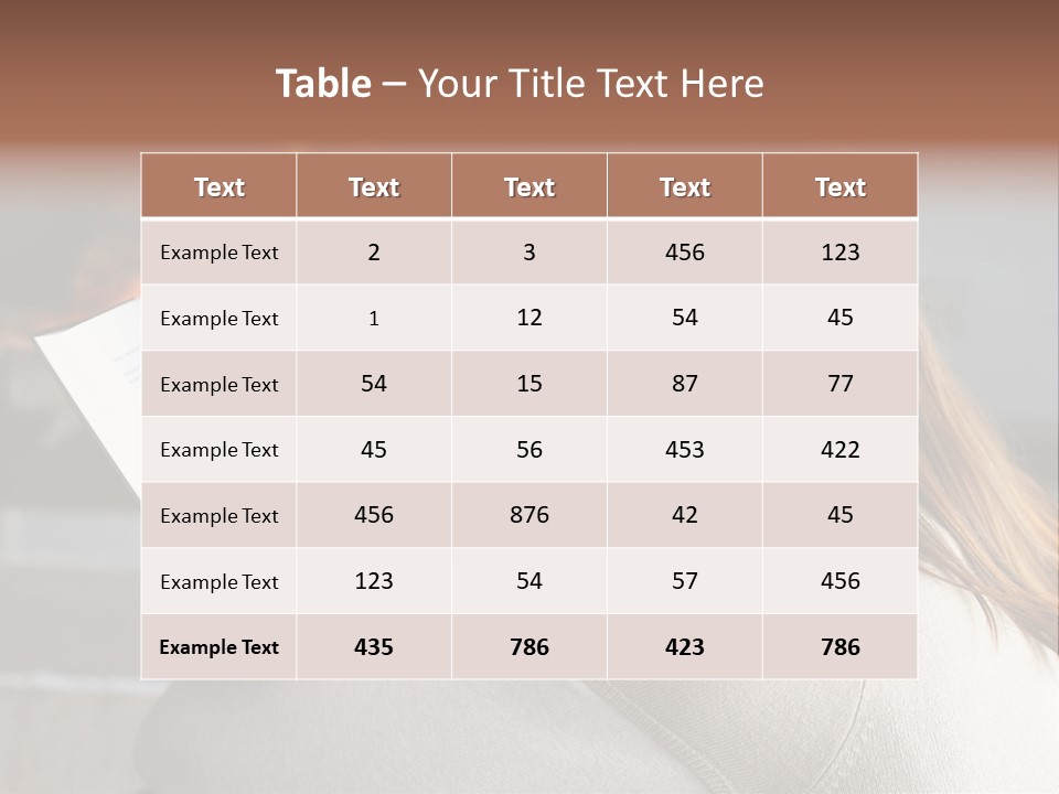 Brunette Cheerful Quiet PowerPoint Template