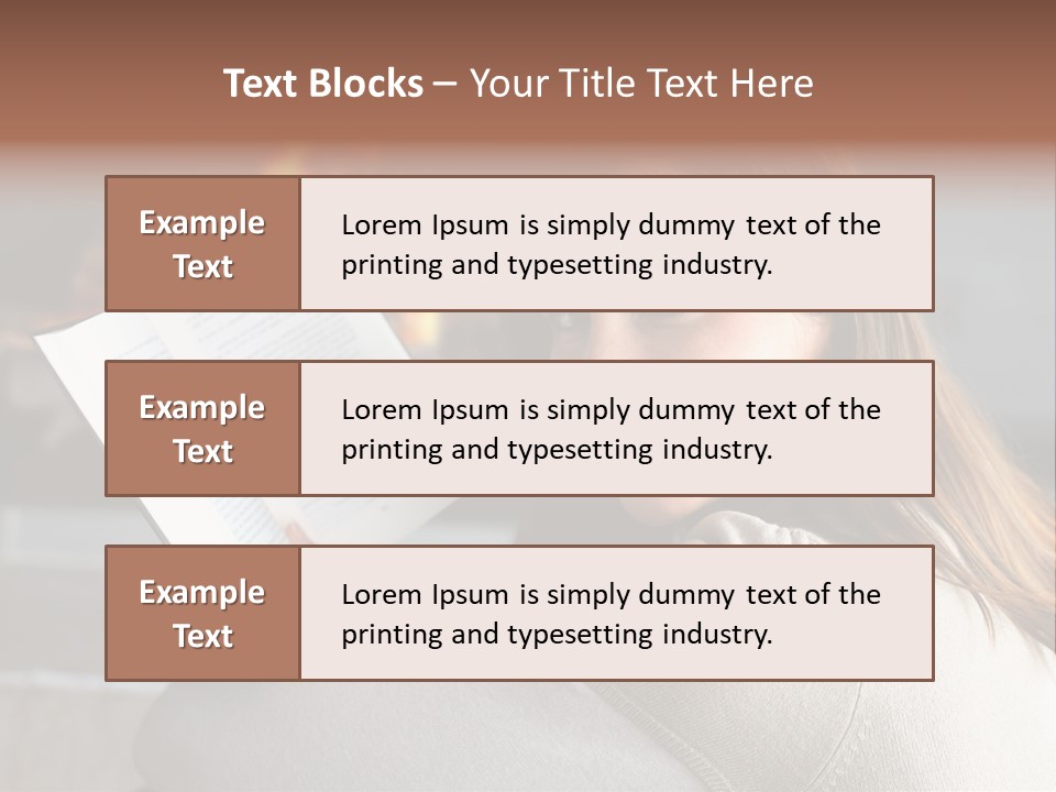 Brunette Cheerful Quiet PowerPoint Template