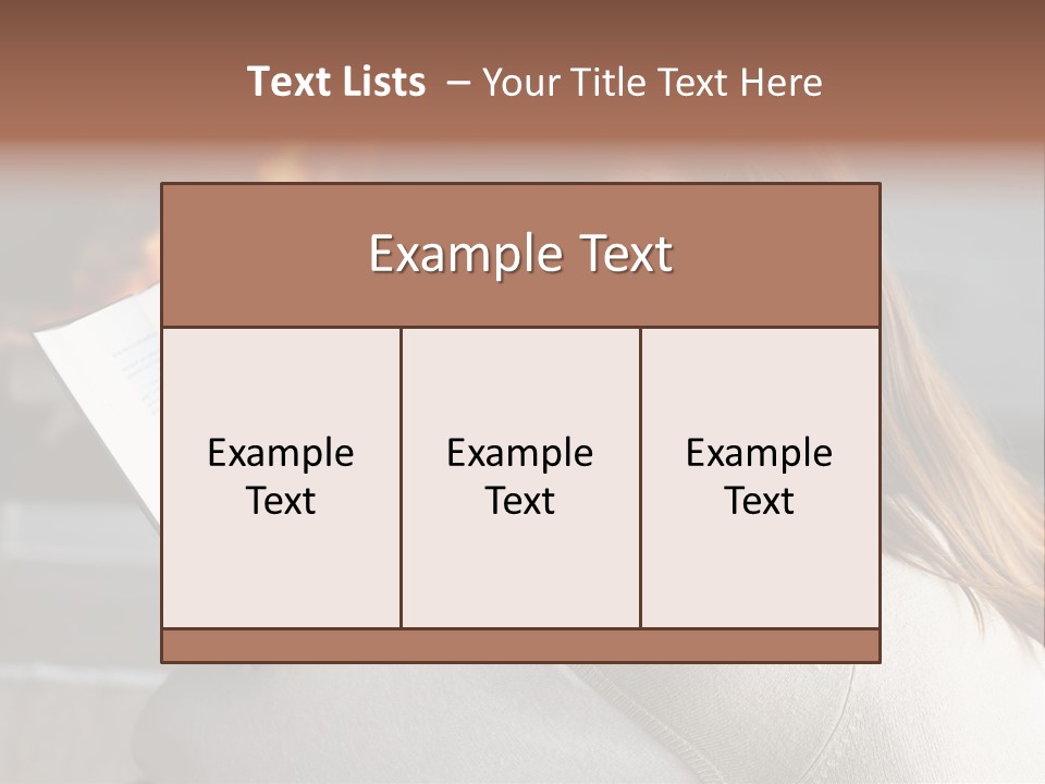 Brunette Cheerful Quiet PowerPoint Template