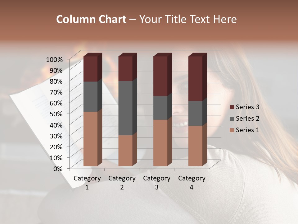 Brunette Cheerful Quiet PowerPoint Template