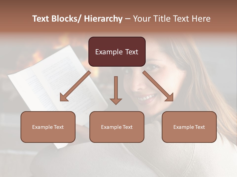 Brunette Cheerful Quiet PowerPoint Template