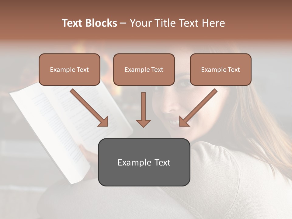 Brunette Cheerful Quiet PowerPoint Template