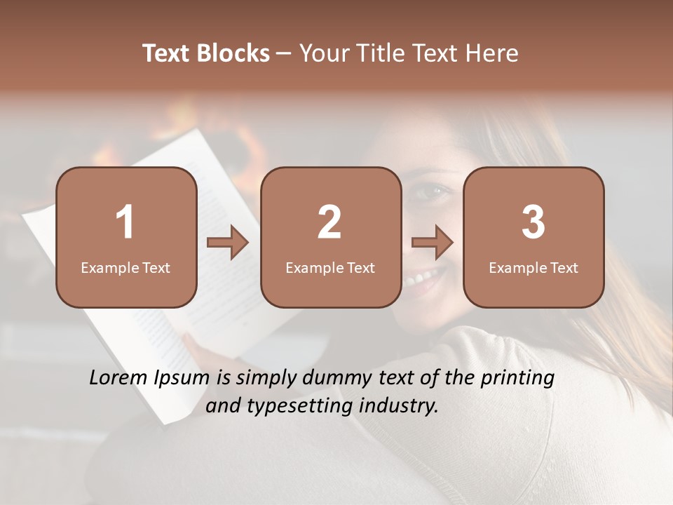 Brunette Cheerful Quiet PowerPoint Template