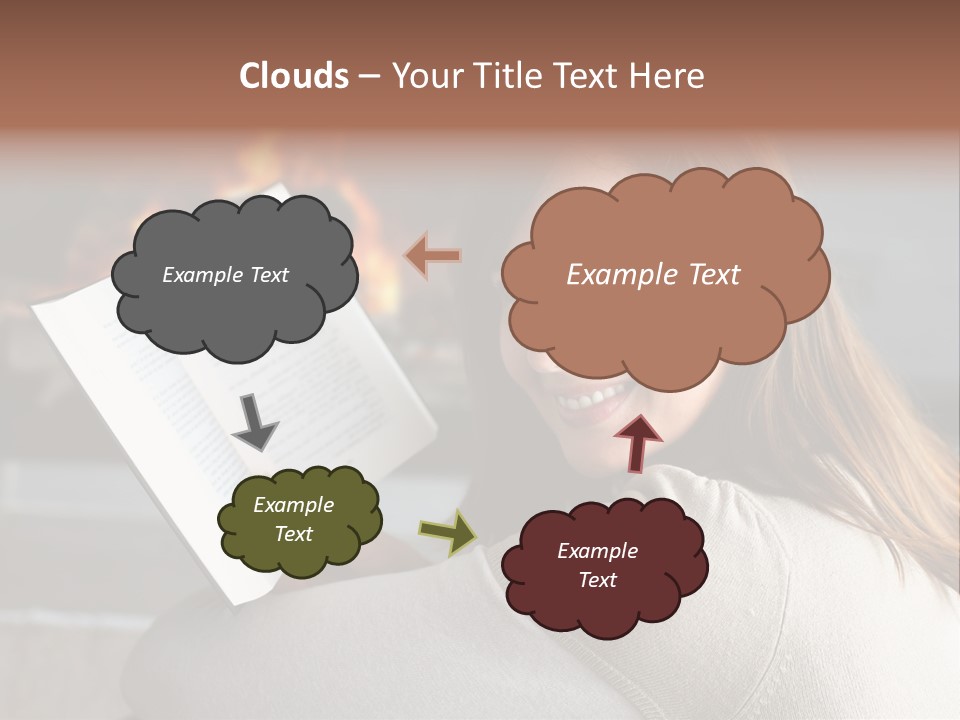 Brunette Cheerful Quiet PowerPoint Template