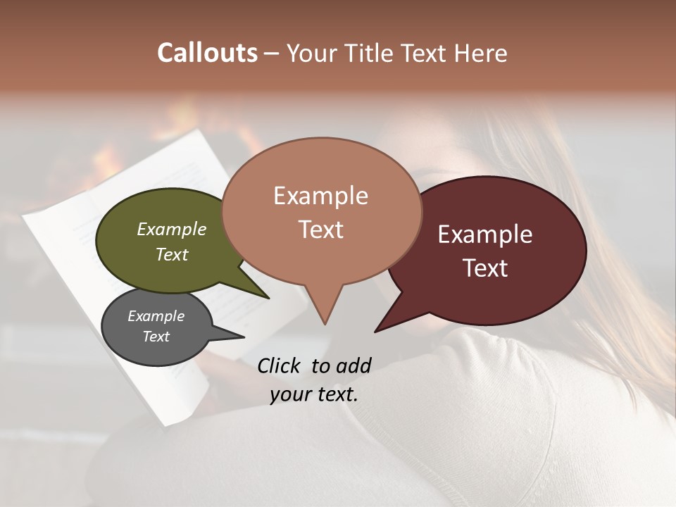 Brunette Cheerful Quiet PowerPoint Template