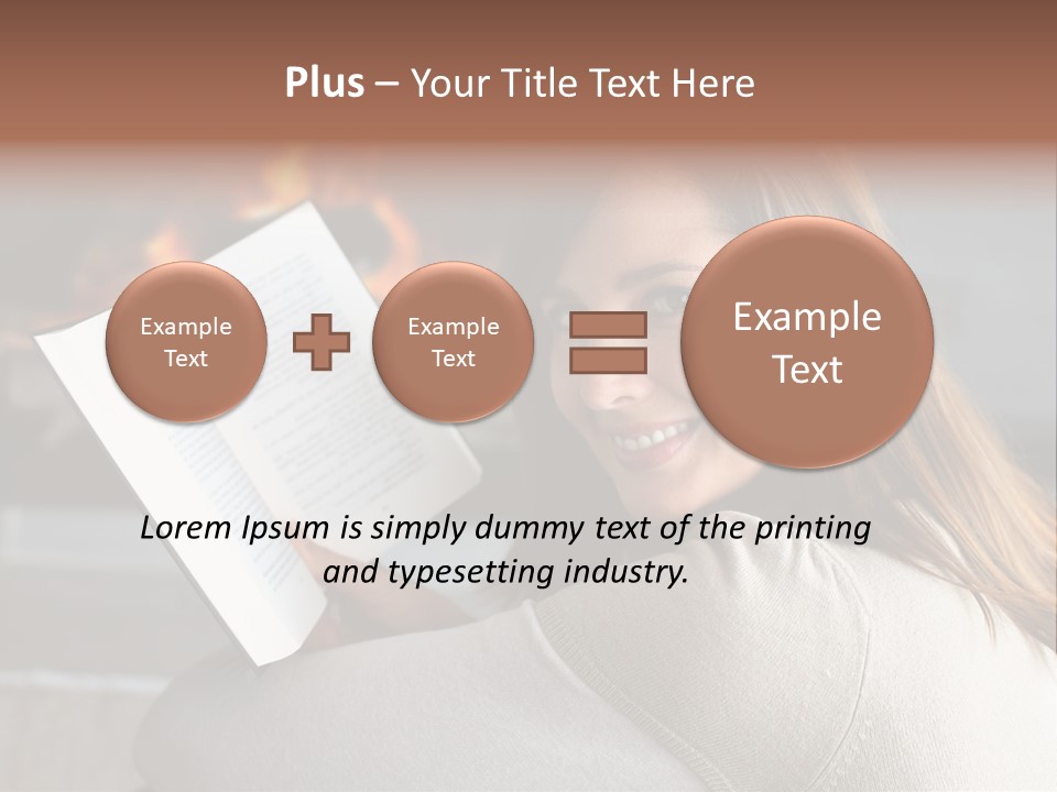Brunette Cheerful Quiet PowerPoint Template