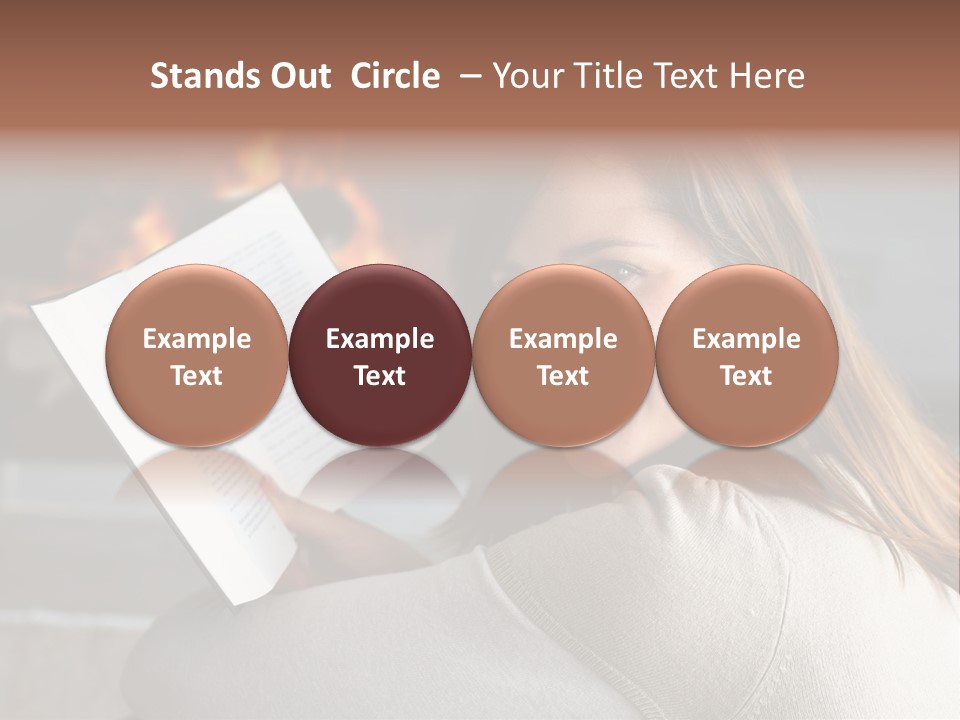 Brunette Cheerful Quiet PowerPoint Template