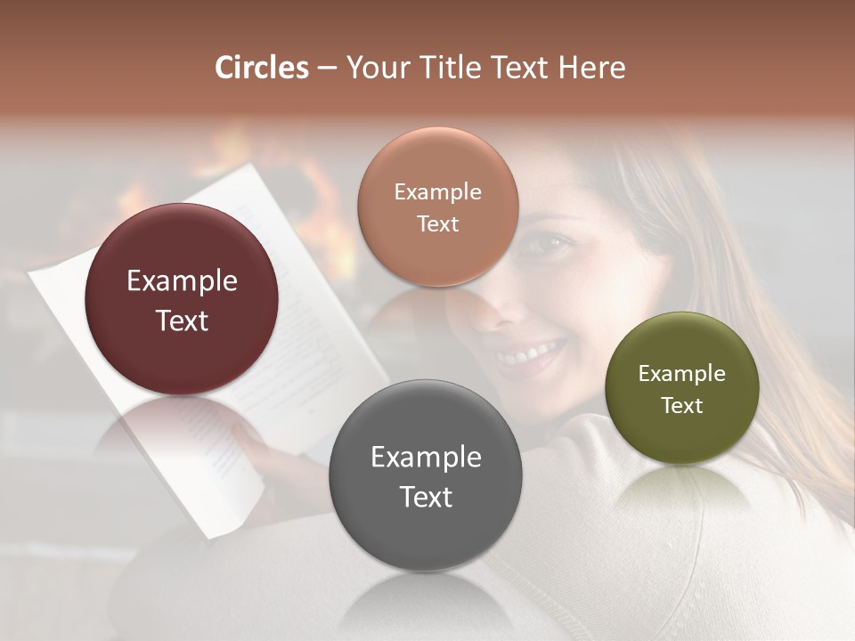 Brunette Cheerful Quiet PowerPoint Template