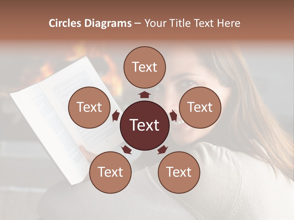 Brunette Cheerful Quiet PowerPoint Template