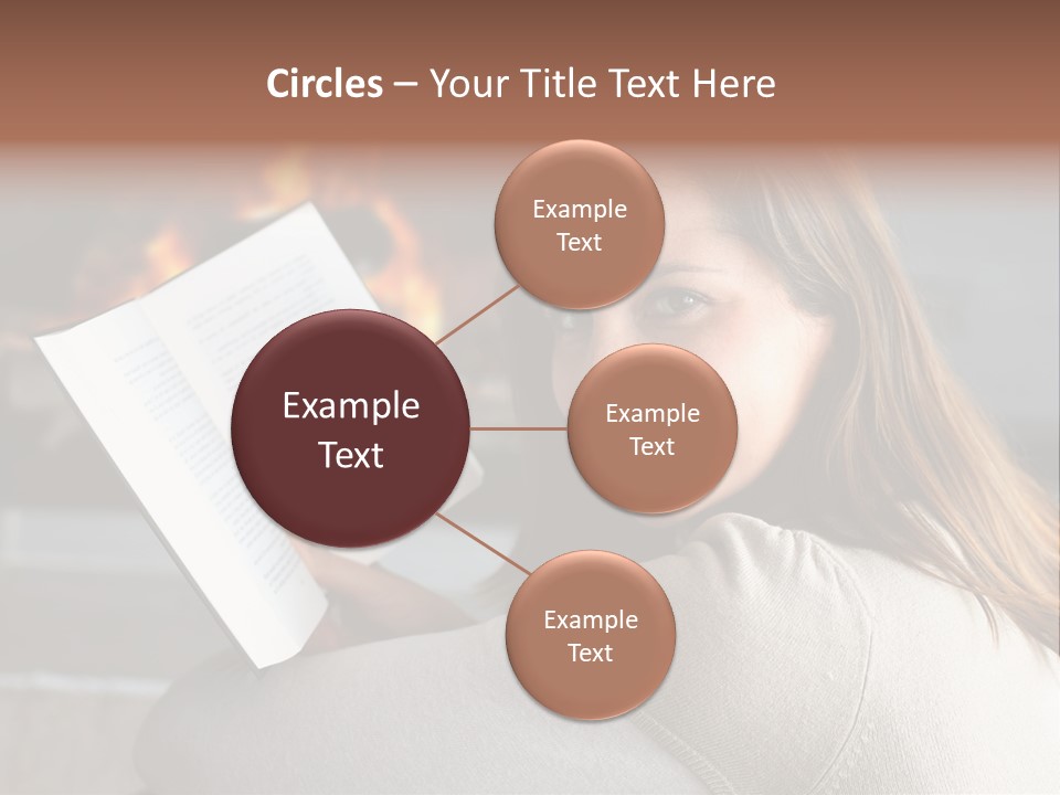 Brunette Cheerful Quiet PowerPoint Template