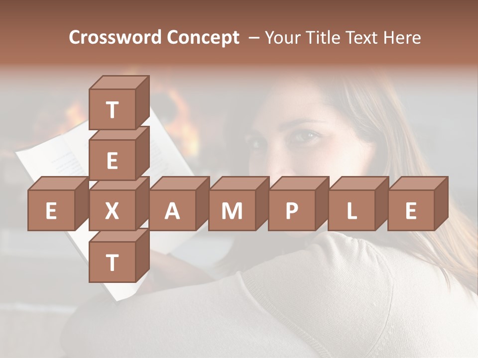 Brunette Cheerful Quiet PowerPoint Template